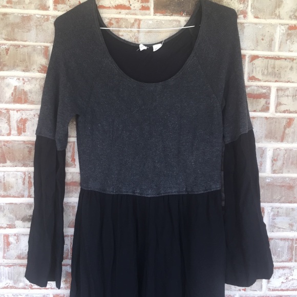 ANTHRO Moth Wyn Mix Knit Sweater Wide Leg Jumpsuit - Picture 6 of 14